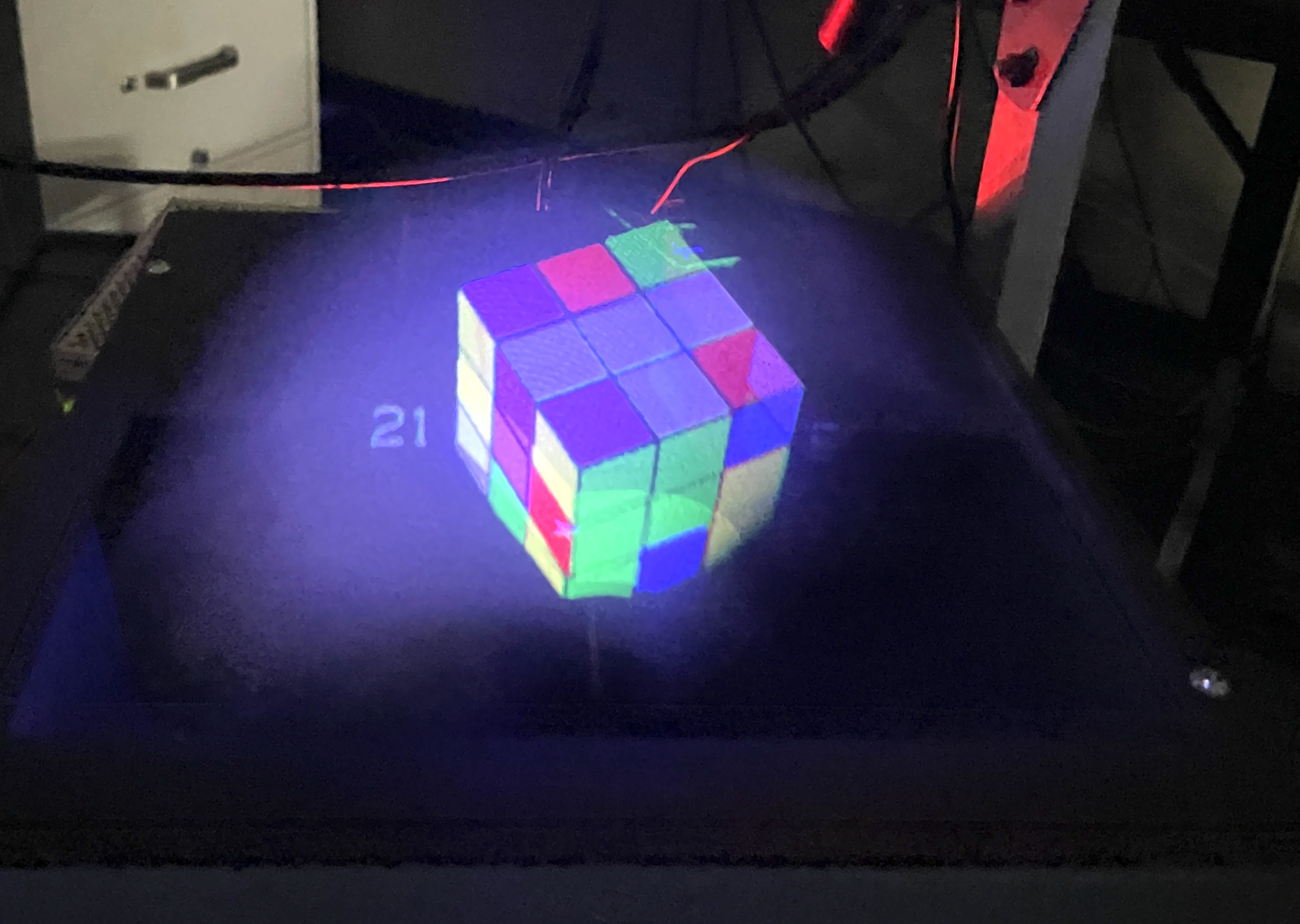 Persistence-of-vision 3D display