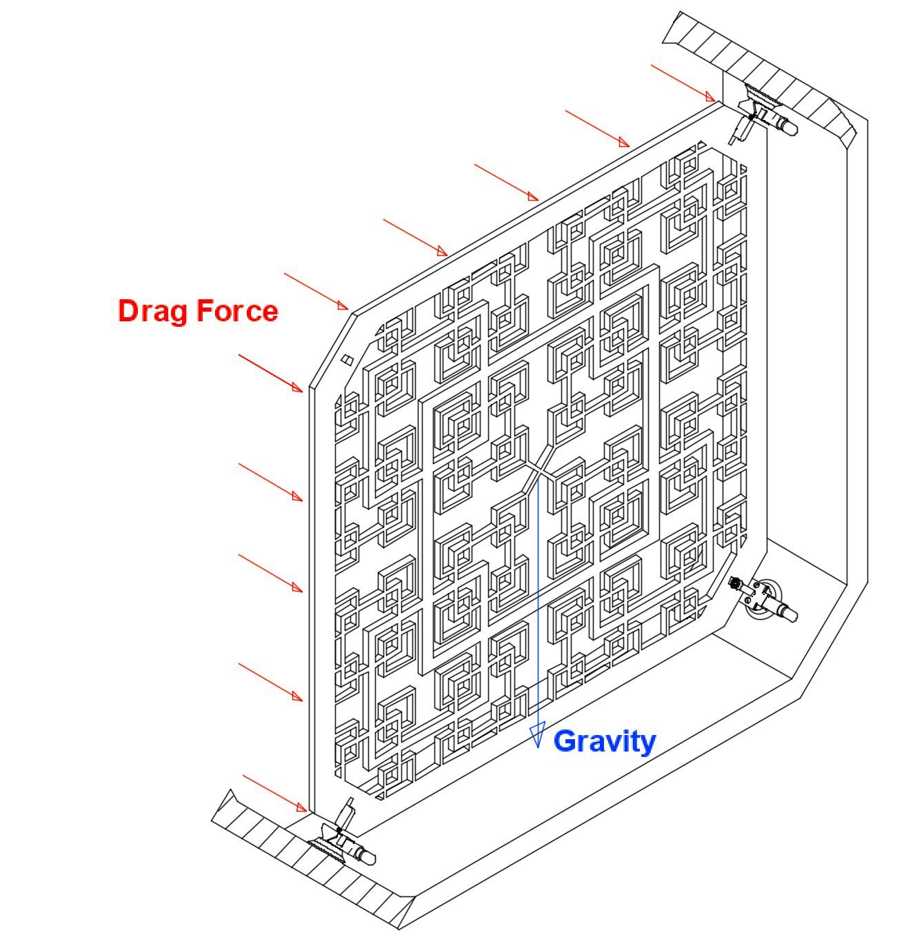 Fractal turbulence grid for wind turbine performance