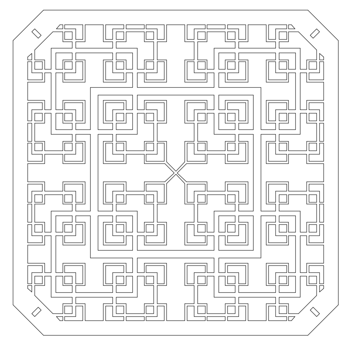 Fractal turbulence grid for wind turbine performance